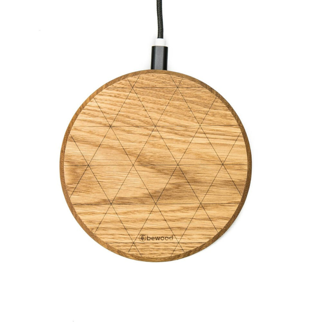 ŁADOWARKA INDUKCYJNA BEWOOD SLIM CIRCLE QI 15W DĄB