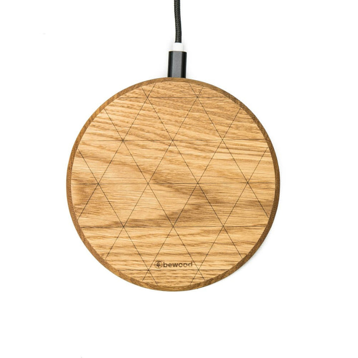 ŁADOWARKA INDUKCYJNA BEWOOD SLIM CIRCLE QI 15W DĄB