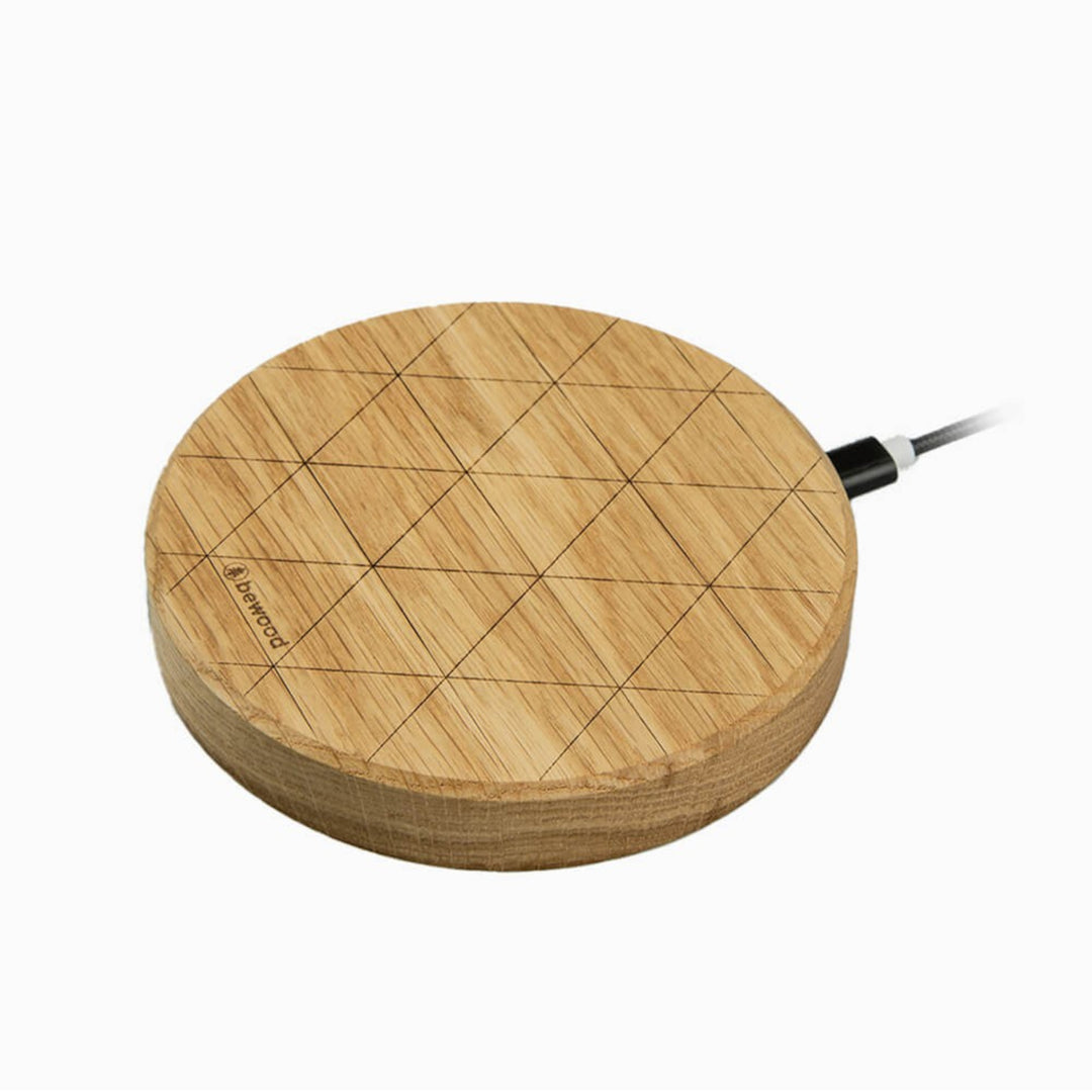 ŁADOWARKA INDUKCYJNA BEWOOD SLIM CIRCLE QI 15W DĄB