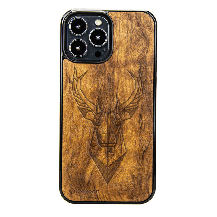 DREWNIANE ETUI IPHONE 13 PRO MAX JELEŃ IMBUIA WYSOKIEJ JAKOŚCI