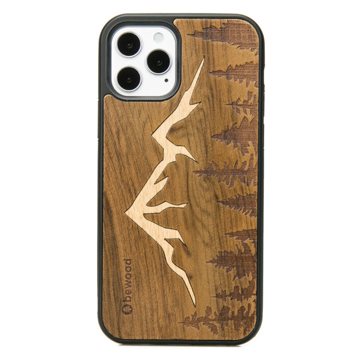 DREWNIANE ETUI IPHONE 12 / 12 PRO GÓRY IMBUIA WYSOKIEJ JAKOŚCI
