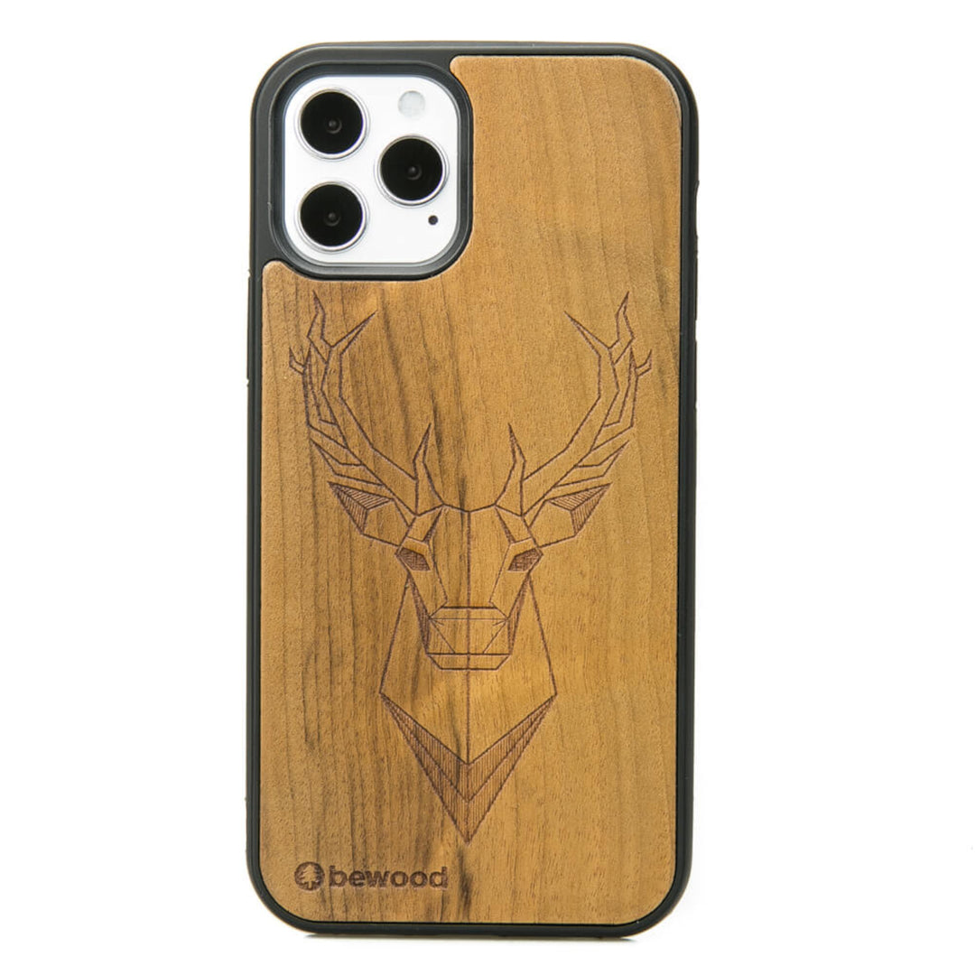 DREWNIANE ETUI IPHONE 12 / 12 PRO JELEŃ IMBUIA WYSOKIEJ JAKOŚCI