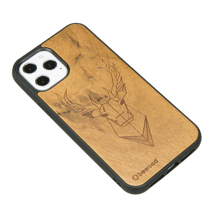 DREWNIANE ETUI IPHONE 12 PRO MAX JELEŃ IMBUIA WYSOKIEJ JAKOŚCI