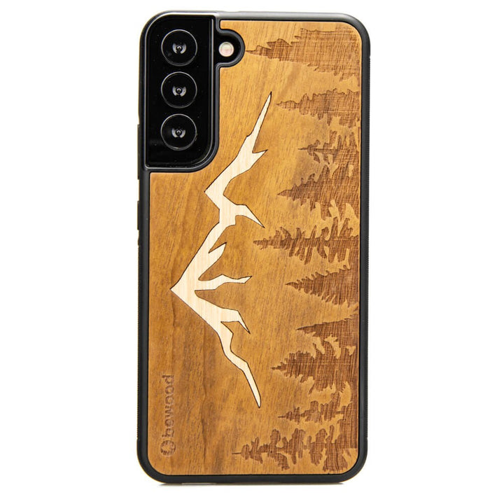 Drewniane Etui Samsung Galaxy S22 Plus GÓRY IMBUIA