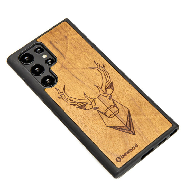 DREWNIANE ETUI JELEŃ IMBUIA DO SAMSUNG GALAXY S22 ULTRA