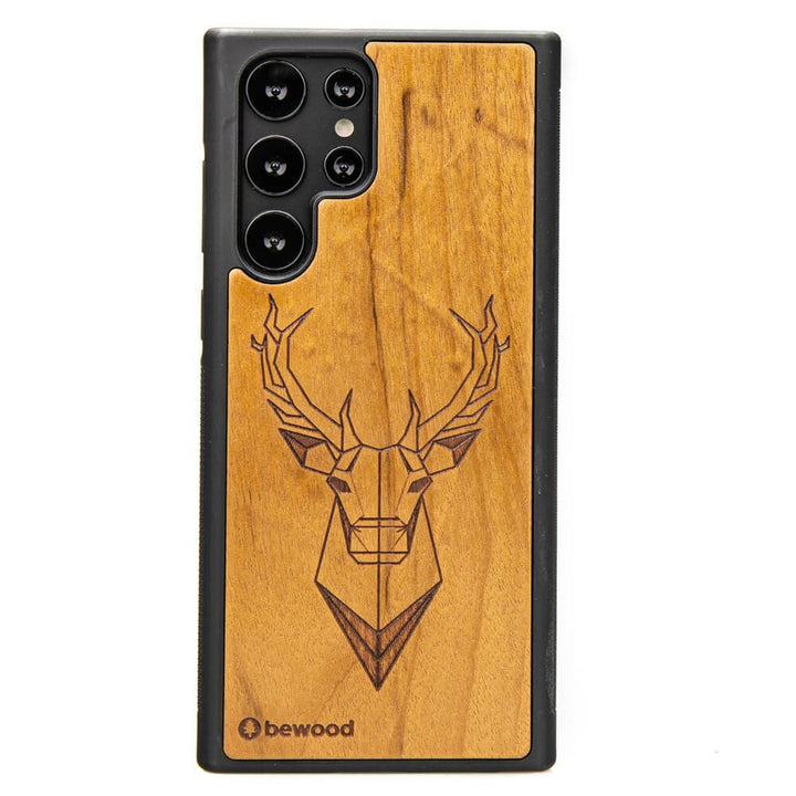 DREWNIANE ETUI JELEŃ IMBUIA DO SAMSUNG GALAXY S22 ULTRA