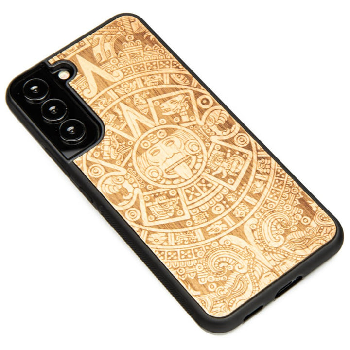 Drewniane Etui Samsung Galaxy S22 Plus KALENDARZ AZTECKI ANIEGRE