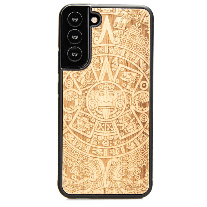 Drewniane Etui Samsung Galaxy S22 Plus KALENDARZ AZTECKI ANIEGRE