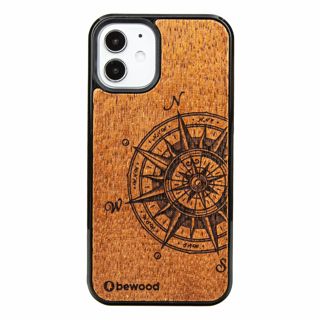 DREWNIANE ETUI IPHONE 12 MINI TRAVELER MERBAU WYSOKAIEJ JAKOŚCI