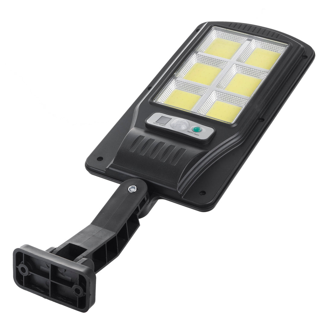 Solarna lampa uliczna LED z czujnikiem ruchu i pilotem Maclean IP54, 4W, 400lm, 6500K, Li-ion 1200 mAh, 3 tryby pracy MCE446