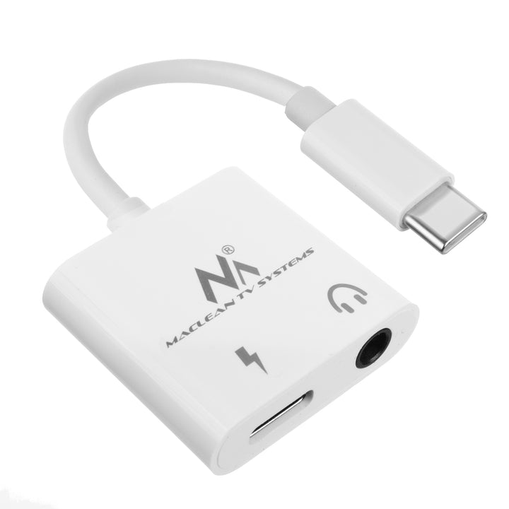 Adapter USB Type-C - 3,5mm mini jack z Power Delivery (PD) 30W DAC AC1279 Maclean, MCTV-848