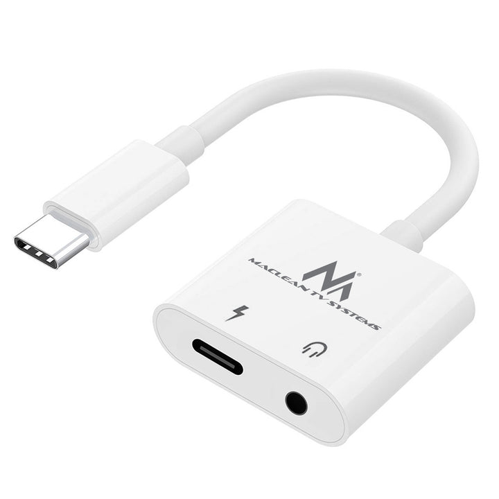 Adapter USB Type-C - 3,5mm mini jack z Power Delivery (PD) 30W DAC AC1279 Maclean, MCTV-848