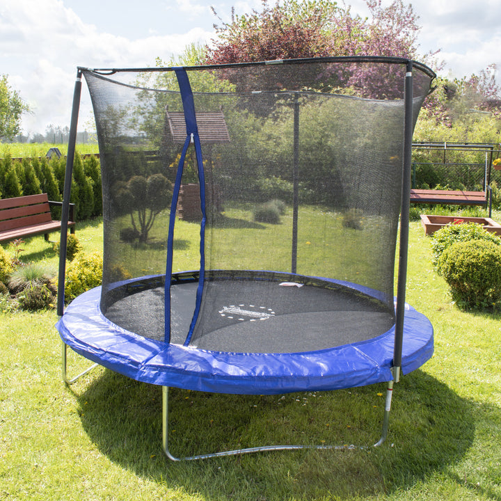 Trampolina ogrodowa z siatką zabezpieczającą SportsPower BOUNCEPRO 244 cm