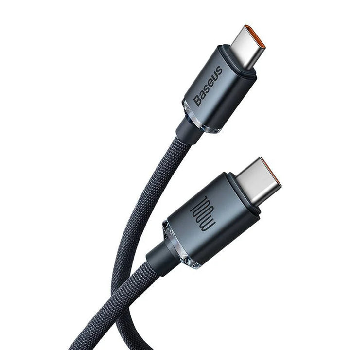 Kabel przewód USB-C PD 2.0 1,2m Baseus Crystal CAJY000601 Quick Charge 3.0 100W