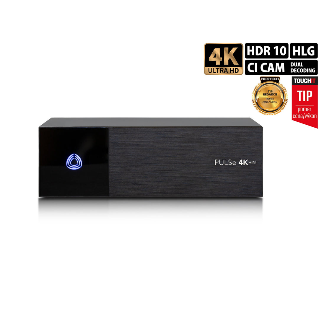 Odbiornik PULSe 4K mini (wersja: 1x tuner DVB-S2X)