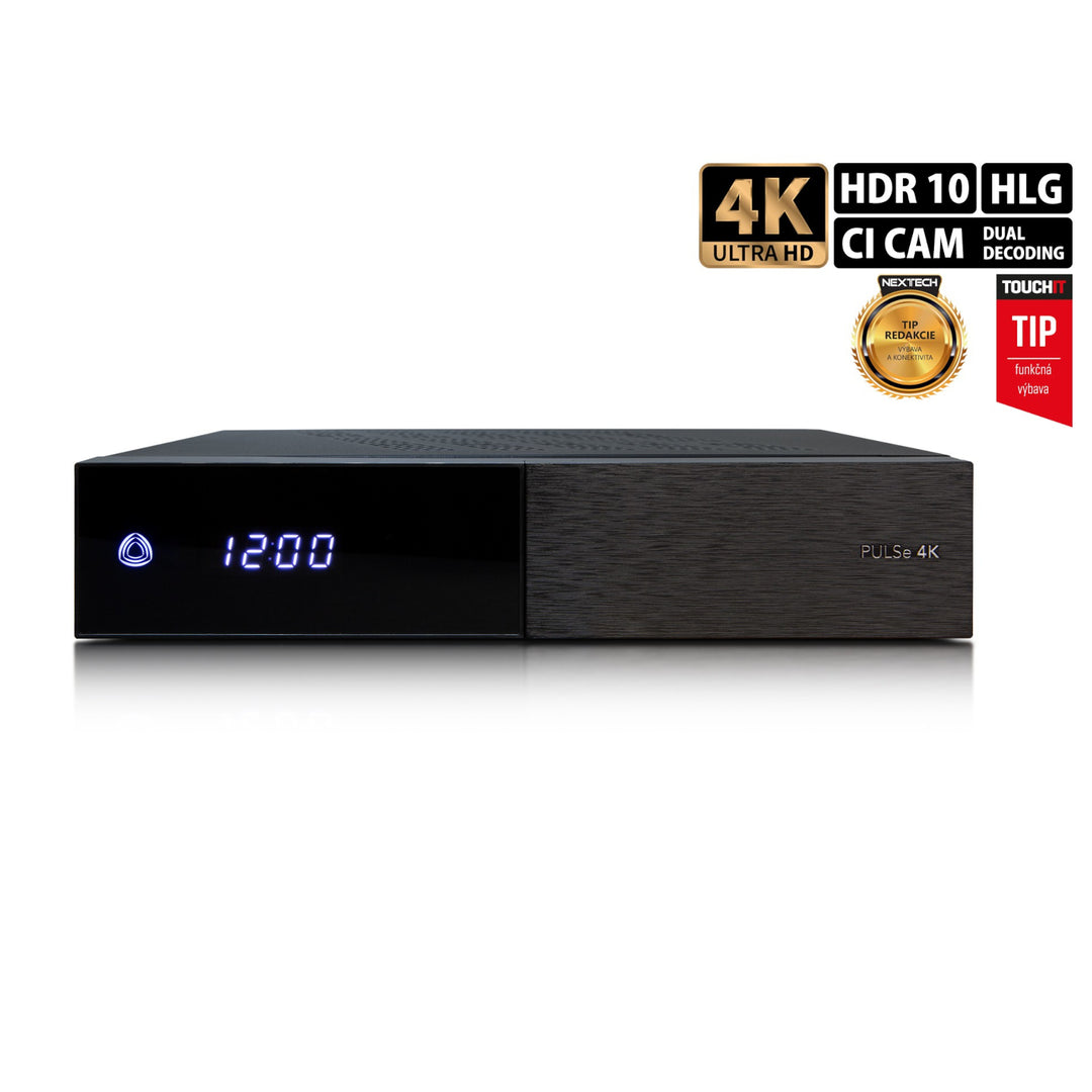 Odbiornik PULSe 4K UHD (wersja: 2x tuner DVB - S2X)