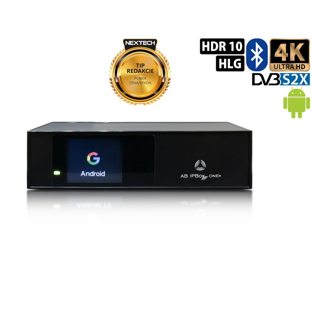 Odbiornik AB IPBox ONE (1x DVB-S2X) 4K UHD ANDROID