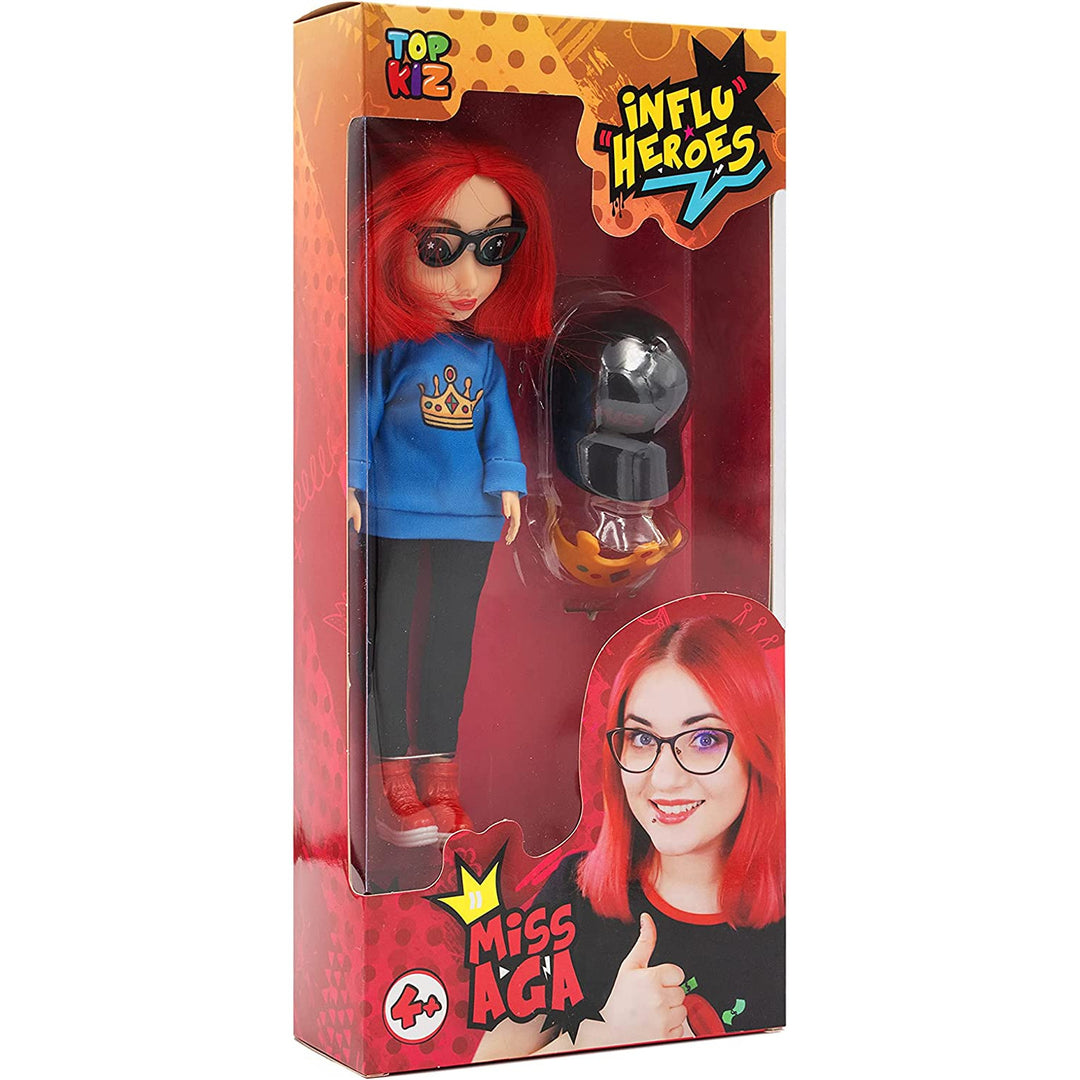 Lalka z akcesoriami Influ Heroes Miss Aga wysokość 23 cm