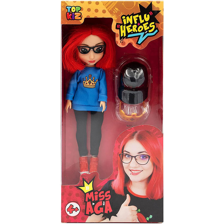 Lalka z akcesoriami Influ Heroes Miss Aga wysokość 23 cm