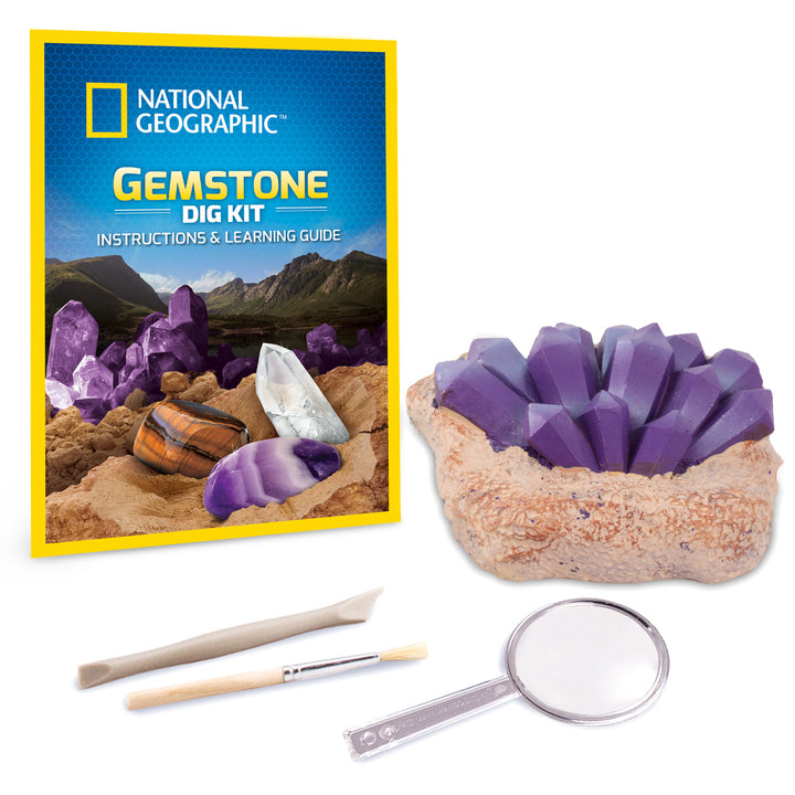 Zestaw National Geographic - Kamienie szlachetne (Gemstone Dig Kit)