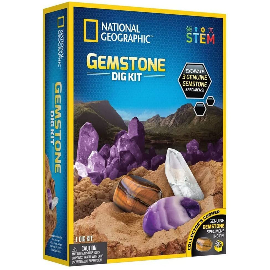 Zestaw National Geographic - Kamienie szlachetne (Gemstone Dig Kit)