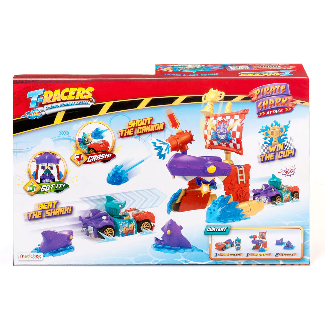 Zestaw T-Racers Pirate Shark Playset ekskluzywny pojazd