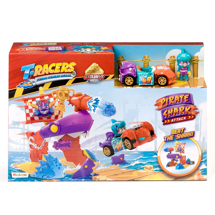 Zestaw T-Racers Pirate Shark Playset ekskluzywny pojazd