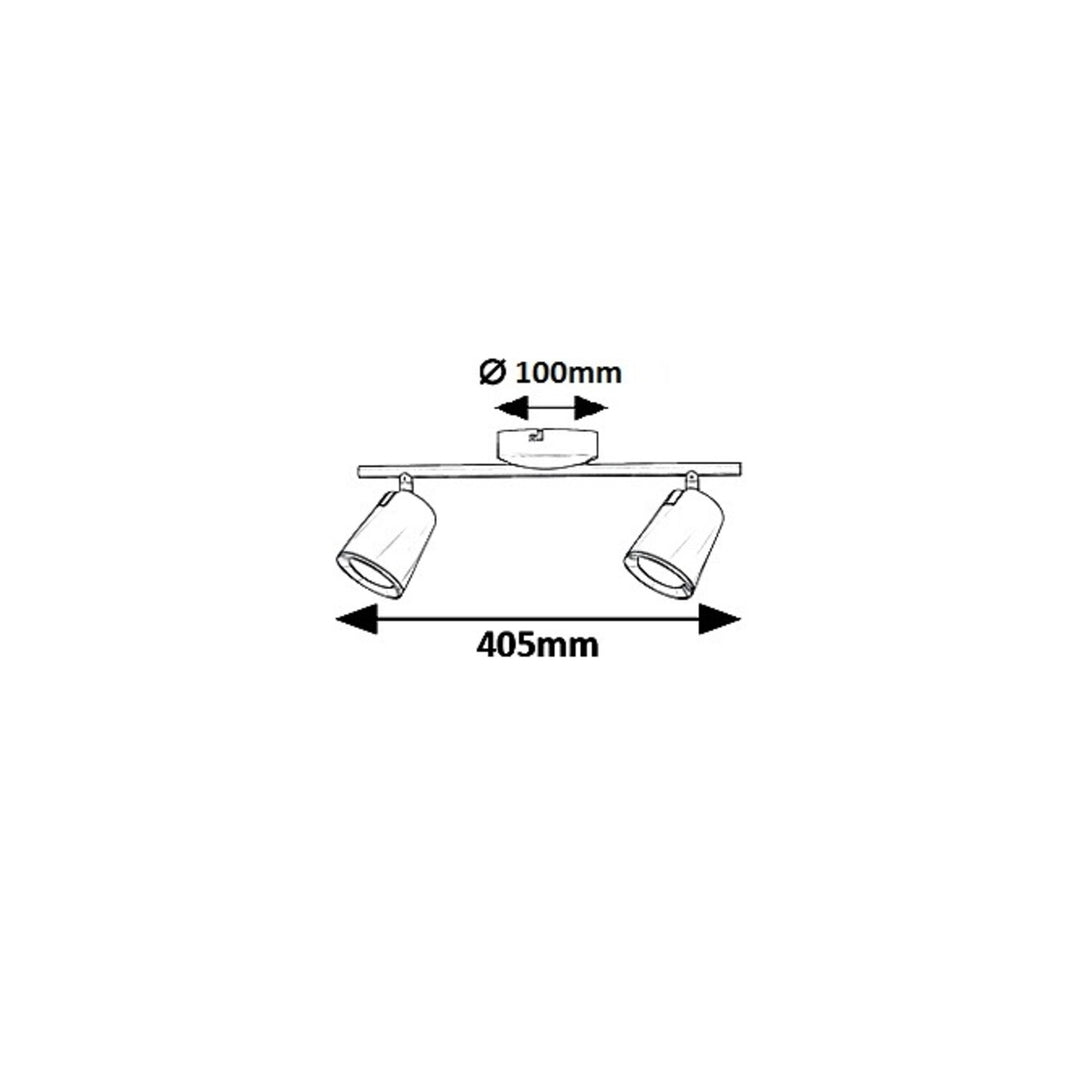 Solange, spot, LED 12W, white - biała lampa sufitowa