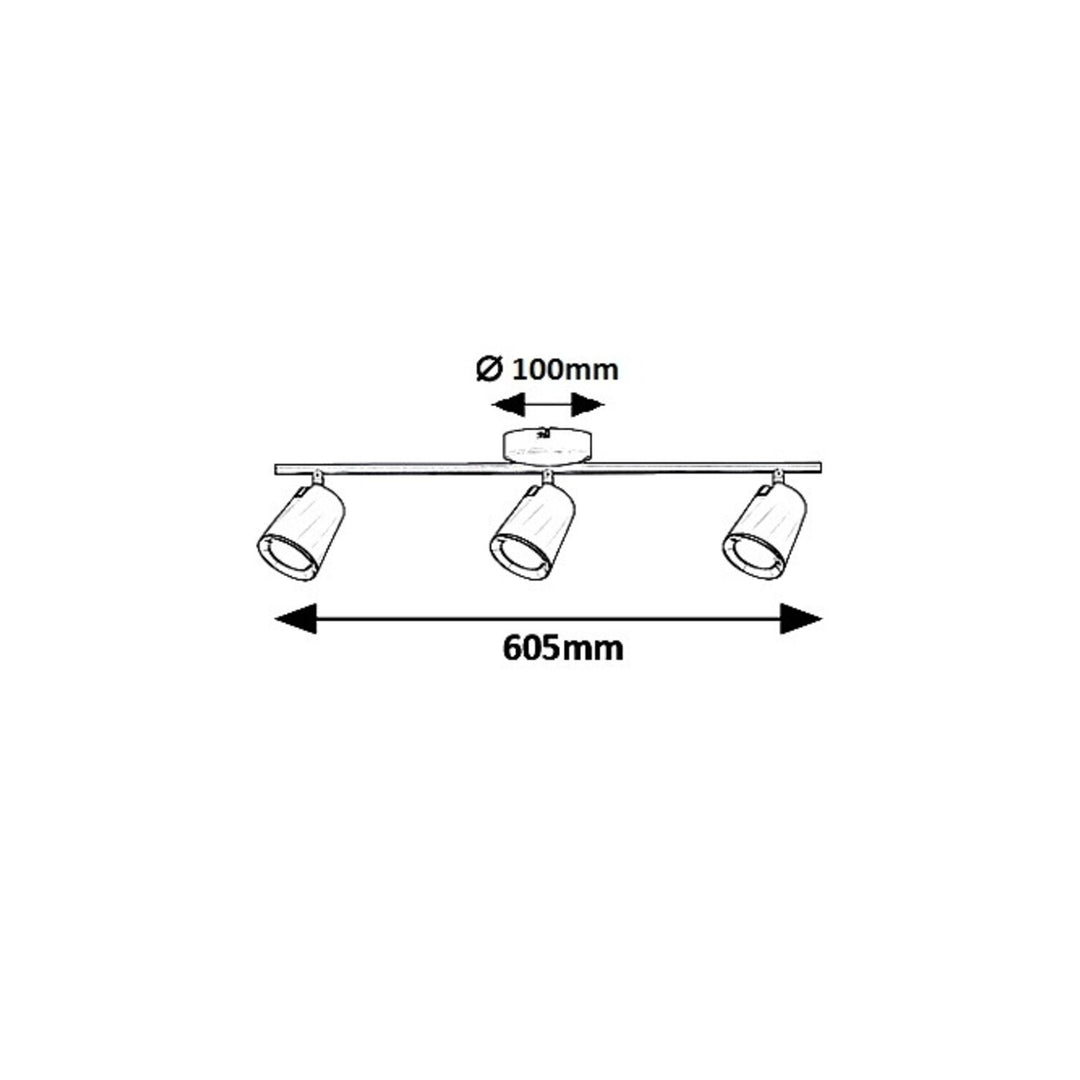 Solange, spot, LED 18W, white - biała lampa sufitowa