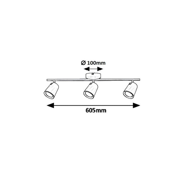 Solange, spot, LED 18W, white - biała lampa sufitowa