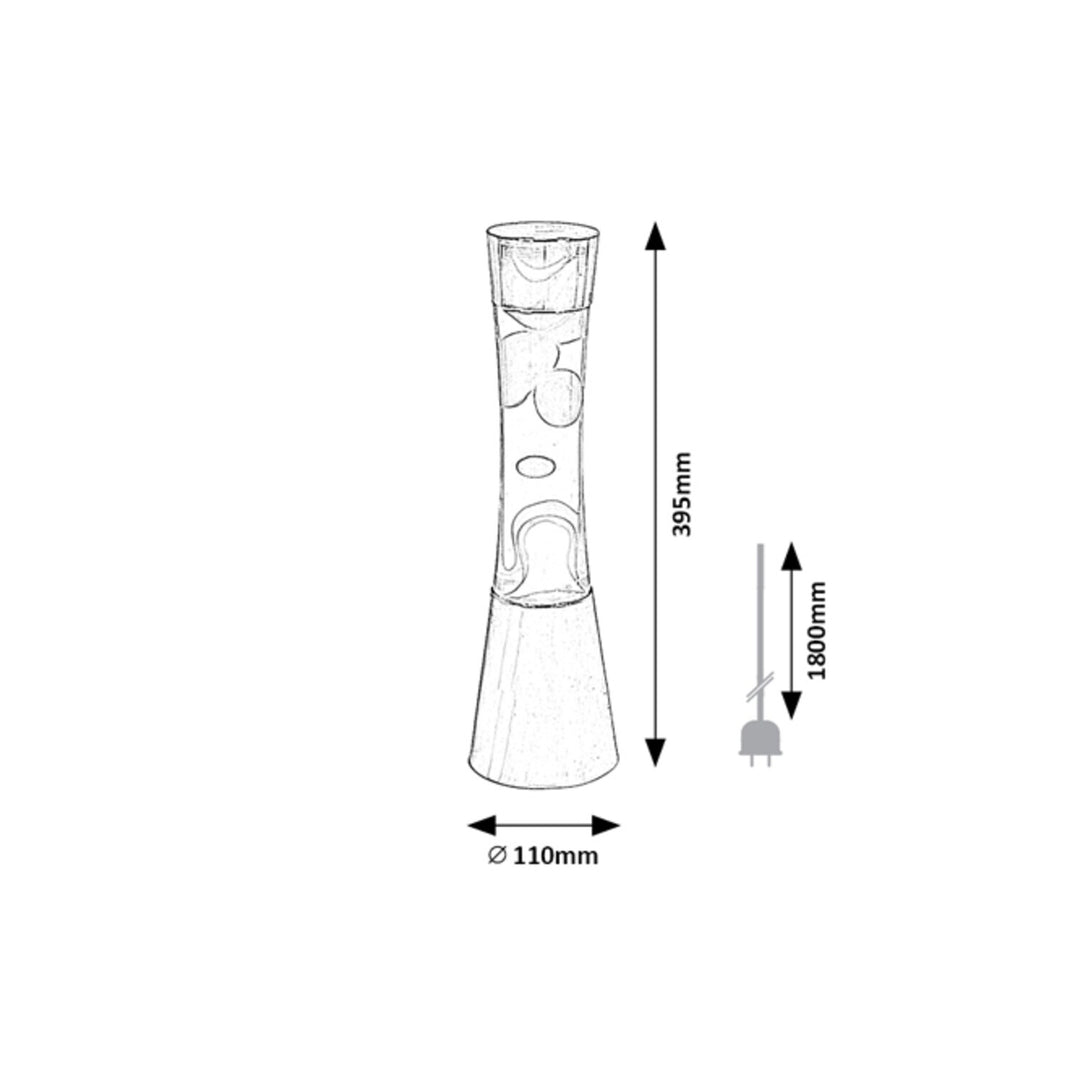 Minka,lavalamp Gy6.35 20W, 39,5 cm rainbow - lampa ozdobna