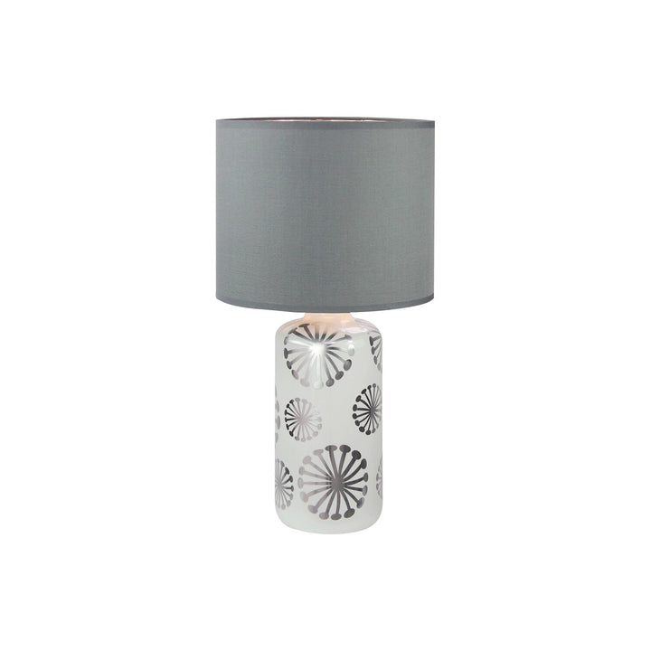 Lampa stołowa Ginger,table E27 1X MAX 60W,silver/gray