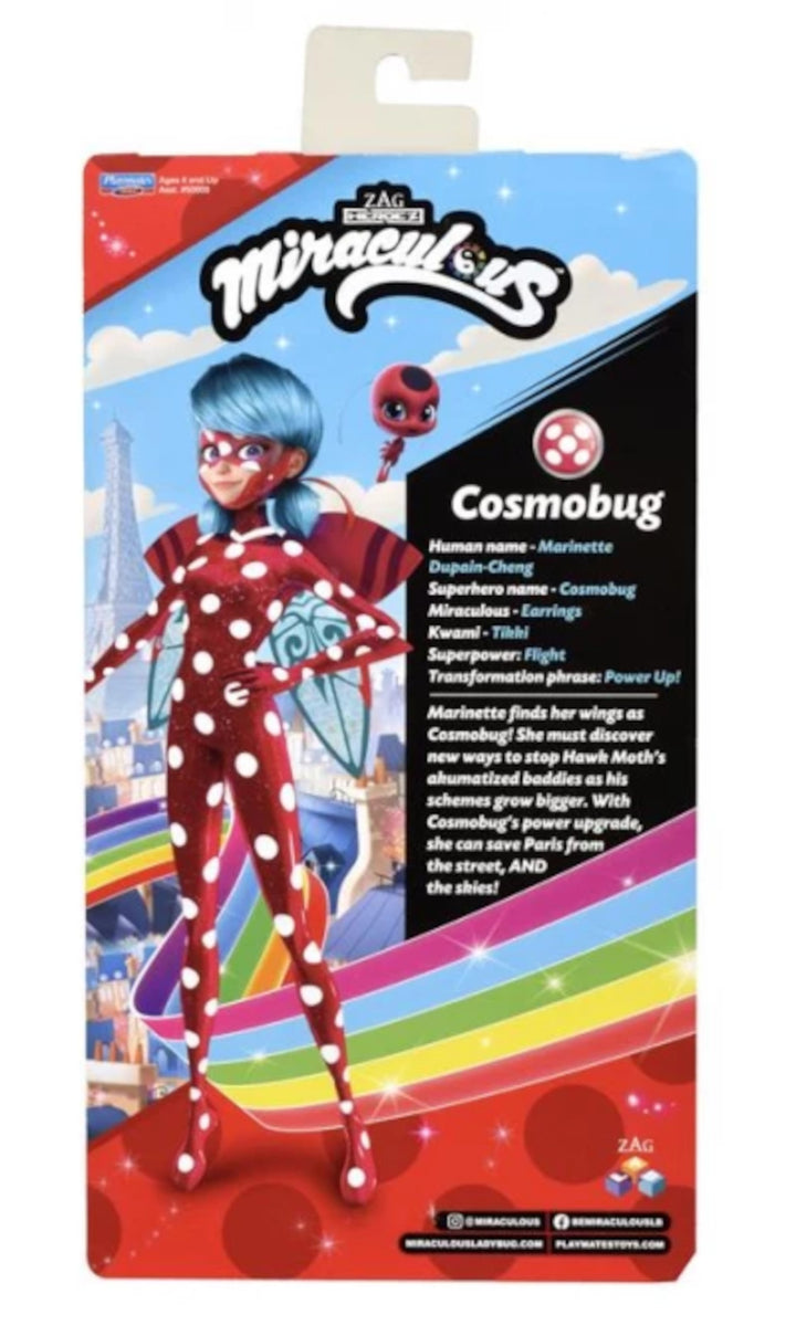 Lalka Biedronka Miraculous Cosmobug - zginane ręce i nogi