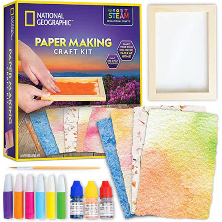 Zestaw National Geographic - Zestaw dorobienia papieru (Paper Making Craft Kit)