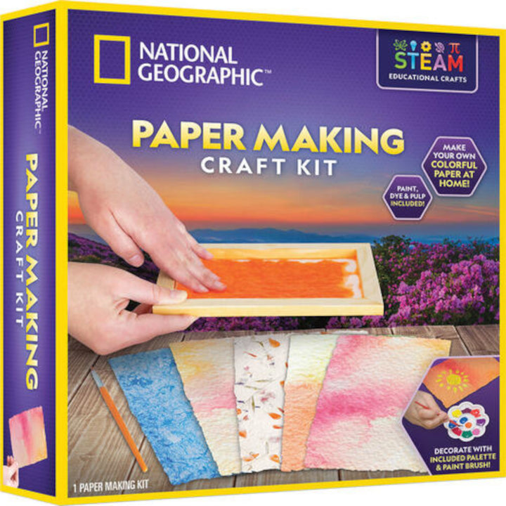 Zestaw National Geographic - Zestaw dorobienia papieru (Paper Making Craft Kit)