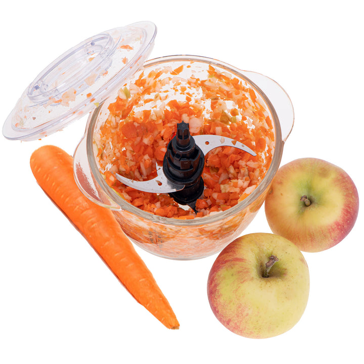 Rozdrabniacz ze szklaną misą Adler AD 4082 300W ostrza ze stali nierdzewnej