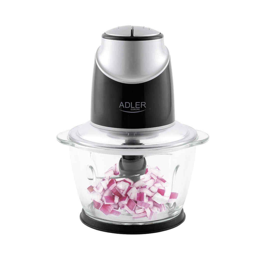 Rozdrabniacz ze szklaną misą Adler AD 4082 300W ostrza ze stali nierdzewnej