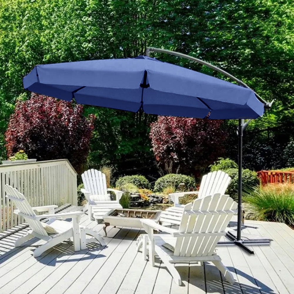 Parasol ogrodowy GreenBlue, granatowy, 350x250cm, GB377 NB