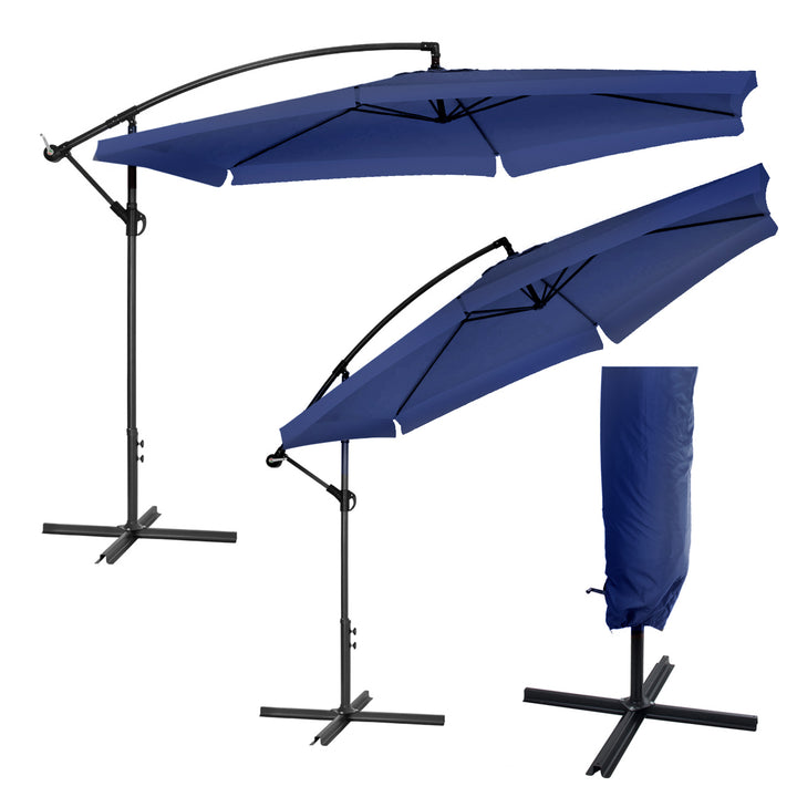 Parasol ogrodowy GreenBlue, granatowy, 350x250cm, GB377 NB