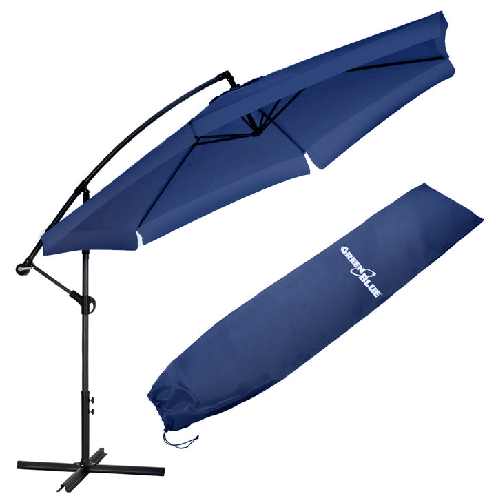 Parasol ogrodowy GreenBlue, granatowy, 350x250cm, GB377 NB