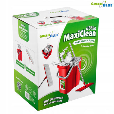 Wiadro i mop płaski GreenBlue MaxiClean GB850 35 cm