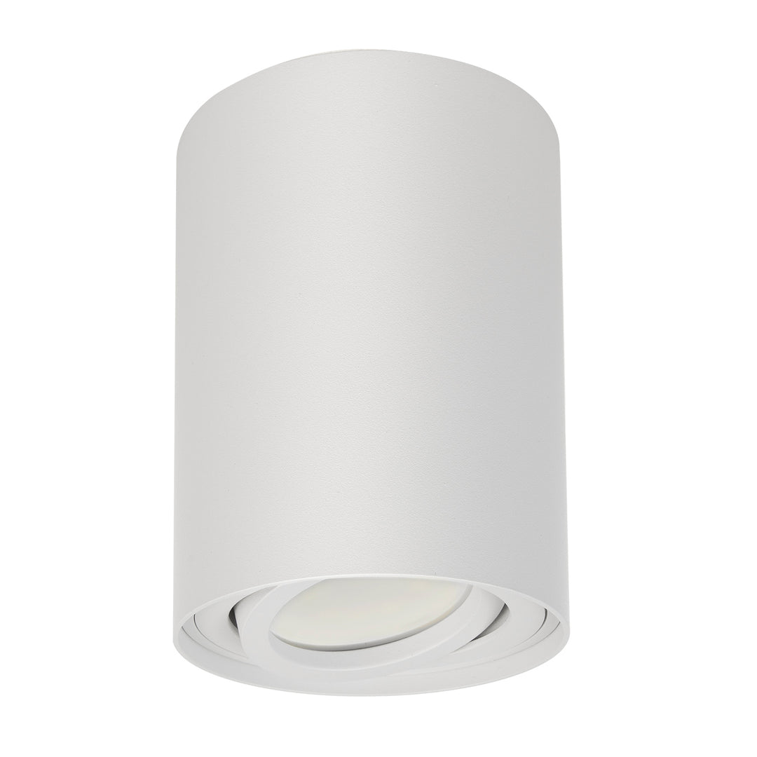 Plafon okrągły Maclean biały MCE422 + żarówka LED GU10 5W 4000K