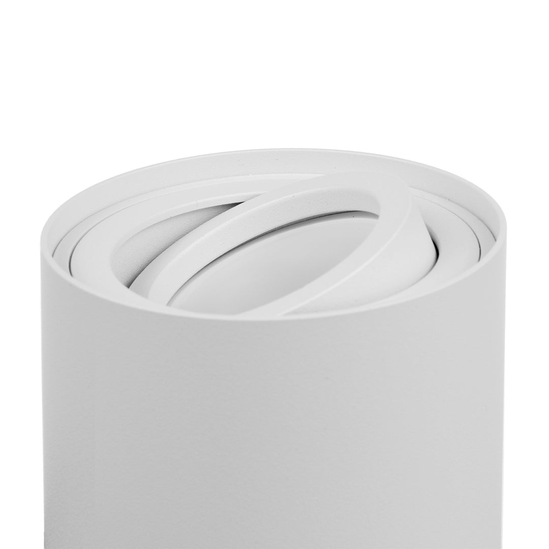 Plafon okrągły Maclean biały MCE422 + żarówka LED GU10 5W 4000K