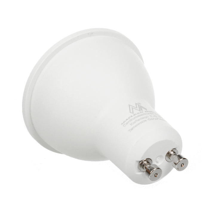 Plafon okrągły Maclean biały MCE422 + żarówka LED GU10 5W 4000K