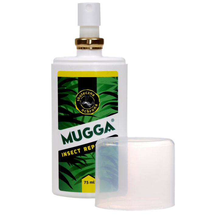 Mugga spray 9,5% 75 ml na komary kleszcze + Balsam kojący 50ml