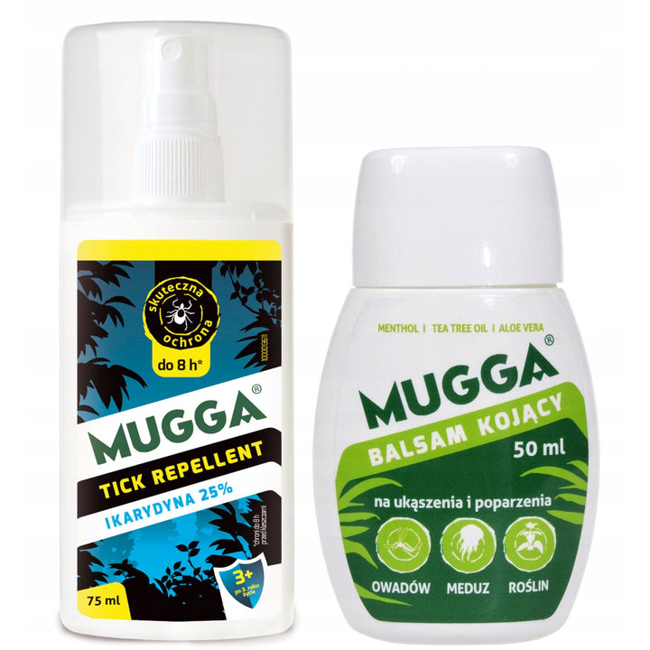 Zestaw na kleszcze Mugga 75ml 25% + Mugga balsam 50ml