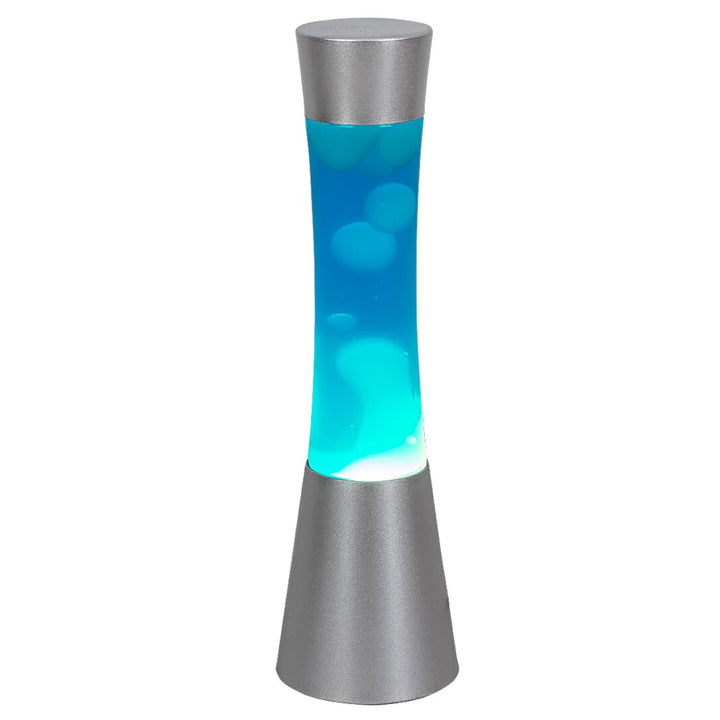 Minka,lavalamp Gy6.35 20W, 39,5 cm silver blue - lampa ozdobna