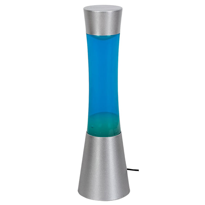 Minka,lavalamp Gy6.35 20W, 39,5 cm silver blue - lampa ozdobna