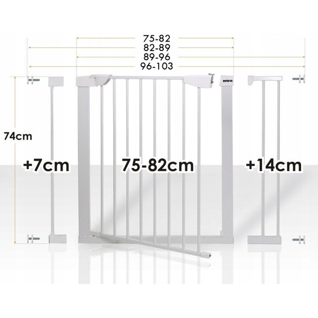 Bramka zabezpieczająca drzwi, schody 75-103cm HanksKids