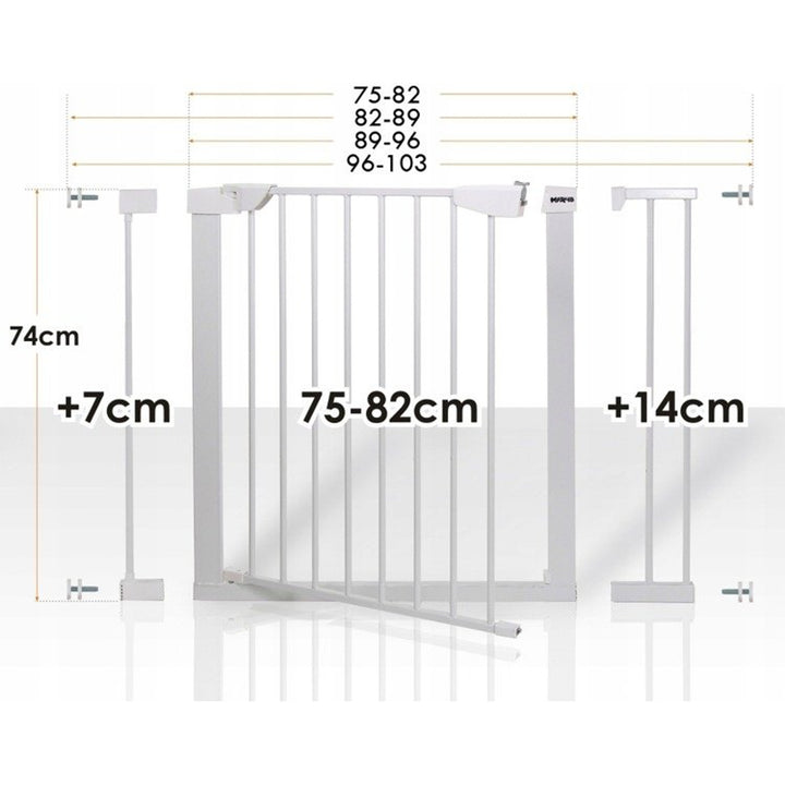 Bramka zabezpieczająca drzwi, schody 75-103cm HanksKids
